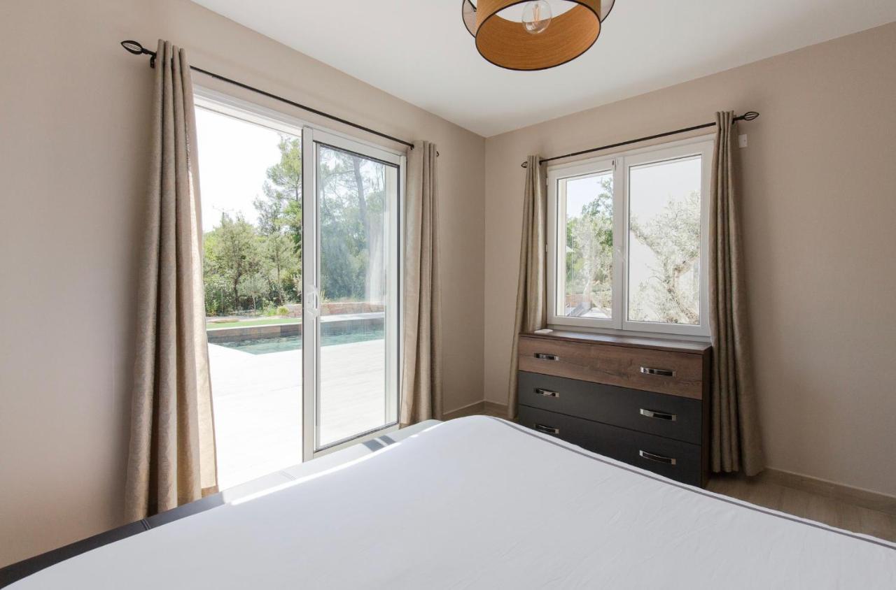 Superbe Villa Seillans La Grande Bastide Avec Piscine, Jardin, Climatisation Et Salle De Sport Luaran gambar