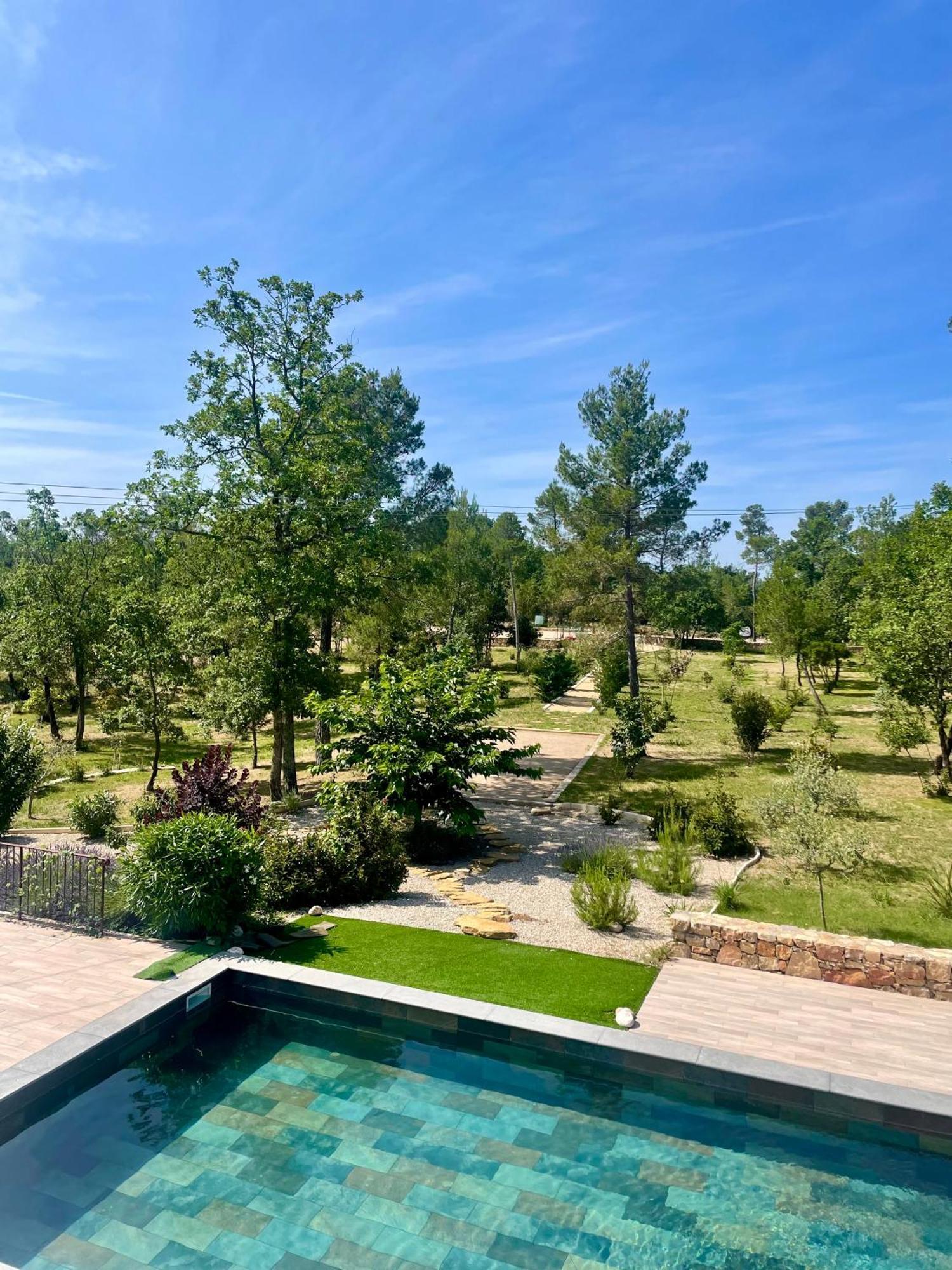 Superbe Villa Seillans La Grande Bastide Avec Piscine, Jardin, Climatisation Et Salle De Sport Luaran gambar
