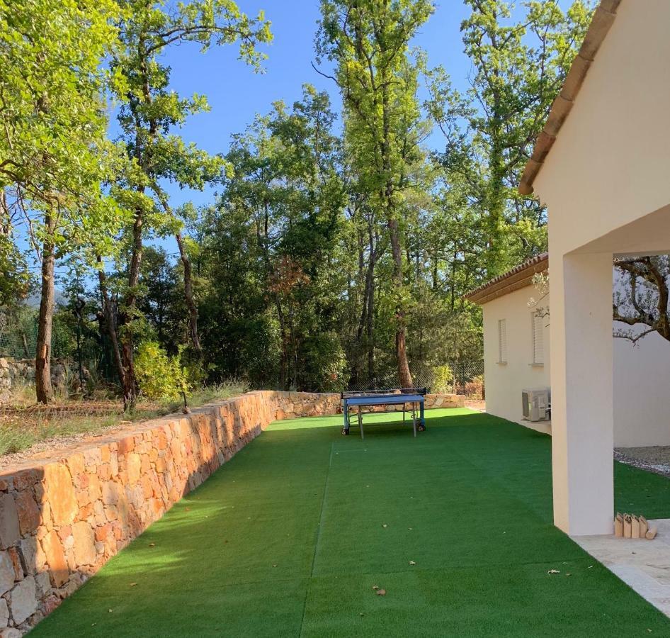 Superbe Villa Seillans La Grande Bastide Avec Piscine, Jardin, Climatisation Et Salle De Sport Luaran gambar