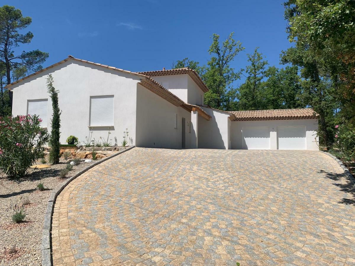 Superbe Villa Seillans La Grande Bastide Avec Piscine, Jardin, Climatisation Et Salle De Sport Luaran gambar